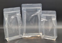Clear Side & Box Bottom Pouch With Grip Seal