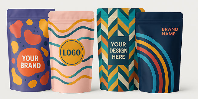 Tailor your pouch design, size, material & finish 100% your brand, your way.