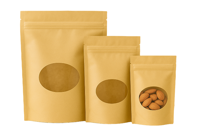 Brown Paper Bag with Window