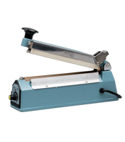 Impulse heat sealer for sealing pouch packaging.