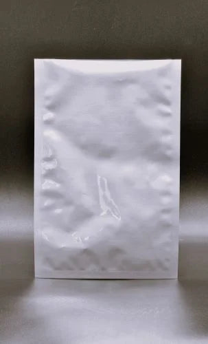 An open top, 3 side seal pouch foil/aluminium.