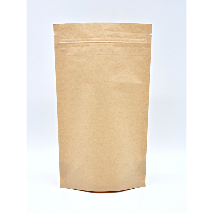 CUSTOMISABLE Kraft, Grip Seal, Compostable Pouch